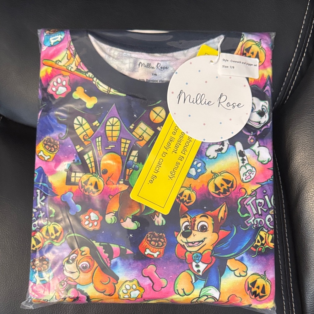 Kids Halloween Pajama Set - Colorful